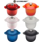 法國 LE CREUSET 窈窕鍋 鑄鐵鍋 鋼頭 煮飯鍋 燉飯鍋 湯鍋  18cm（含內鍋蓋）米飯鍋