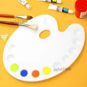 ❤️可開發票❤️12孔調色盤國小生美術畫畫材料用品手繪水粉丙烯顏料塑料調色板