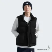The North Face 北面 立領羽絨背心外套 男裝 防潑水 黑【運動世界】NF0A88Y1JK3