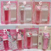 ♥小公主日本精品♥ 現貨 Hello Kitty 美樂蒂 雙子星 棉花棒罐 隨身收納罐 印章罐 小物罐~8