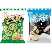 卡滋 格子脆 (1入) 酸奶洋蔥口味／鹽之花風味 餅乾 零食 點心 洋芋餅 馬鈴薯餅 午茶【小三美日】 DS016891