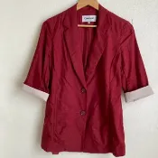 Chalayan 女士夾克 // 深藍色西裝外套 尺寸 88-94-165 (M)