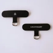 (店+)LOGINHEART手機夾片 掛繩片 經典黑(適用大部分全包式手機殼)
