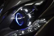 RACING KING 雷霆王 180 改裝 魚眼大燈 HID 模組 總成 LED 光圈 電鍍飾圈