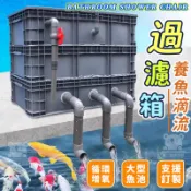 【免運 魚缸周轉箱】免運可定制魚池過濾器 流水過濾箱 室外魚池過濾器 魚池水循環系統滴流盒 大型錦鯉過濾箱EVH847
