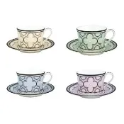 【NORITAKE】春頌-咖啡對杯(四色任選/精緻禮盒/骨瓷)