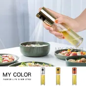 Mycolor 氣炸鍋 噴油瓶 油壺 化妝水 酒精分裝瓶 防漏油罐 玻璃油壺 燒烤 噴油壺 加厚 玻璃 控油 廚房 油罐 醬油瓶 醋 酒瓶 料理 玻璃 噴霧式油瓶(100ml) ♚MY COLOR♚【W038】