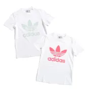 adidas TREFOIL TEE 三葉草 女款 LOGO 短T 短袖上衣 T恤 白T FJ9452 FJ9455