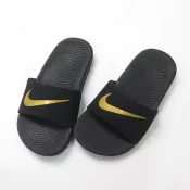 NIKE 拖鞋  KAWA SLIDE 中童 大童 女生  運動拖鞋 兒童拖鞋 軟底  黑金 819352003