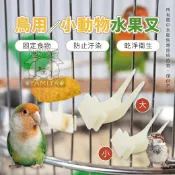 鳥用小動物水果叉 鳥用水果餵食器 鸚鵡鳥用水果叉 鳥籠水果叉 鳥籠配件果叉 鳥食叉 小寵水果叉 鳥【亞米屋Yamiya】