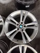 阿傑原廠鋁圈18吋BMW5孔120 3 系列F30 F31 F34 GT 4系列F32 F33 F36運動化雙輻線條灰面