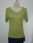 全新　bossini橄欖綠短袖針織上衣　【服飾專區】☆流星百寶屋☆