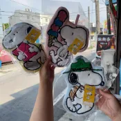 (店+)【SNOOPY 史努比】(附正版防偽標籤)史努比珊瑚絨擦手巾 24x21cm 掛繩手巾 抹布 浴室擦手巾 加厚毛巾