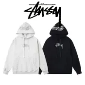 Stussy 帽T SS25 字母Logo雙刺綉 連帽 長袖