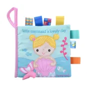 (店+)【JoyBaby】寶寶布書 啟蒙英文故事書 響紙標籤立體學習書繪本