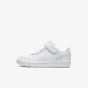 Nike Court Borough Low 2 PSV [BQ5451-100] 中童 休閒鞋 魔鬼氈 舒適 白鞋 白