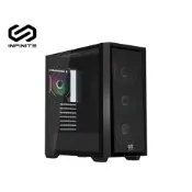 【Mavoly 松聖】INFINITE APEX AC05 玻璃透側機殼 (E-ATX/網孔面板/內建風扇前3後1/顯卡390mm/塔散165mm)