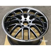 全新鋁圈 代號79 EJ 20吋 5孔120 5孔112 5孔114.3 8.5J 10J 黑+車面+唇套白鐵邊 超深唇