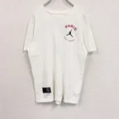 【DOKODEMO】AIR JORDAN PARIS NIKE 短袖T卹，大Logo，白色，L碼（古著）