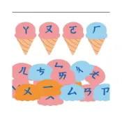 (店+)冰淇淋ㄅㄆㄇ 注音練習 趣味注音學習 自制注音符虢口訣配對桌遊卡  注音符號卡練習桌遊 注音教學配對