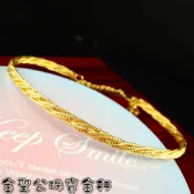 金聖公珠寶金行 ~ ㊣9999黃金手環彈力編織造型 編織手環 純金手環 彈力金