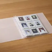 【MUJI 無印良品】收藏活頁夾用補充袋/拍立得尺寸/9口袋.A4寬型用.10入