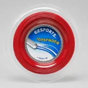 (店+)【EZSPORTS】EZSPORTS TOPSPINDER 網球線/六角線/硬線/台灣製造/200米/1.18mm/紅色
