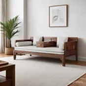 沙發床【免運#全臺可上門安裝】實木羅漢床新中式家用折疊推拉床冬夏兩用小戶型雙人沙髮床組閤