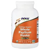 【iHerb】NOW Foods, 有機認可的整顆洋車前子殼，12 盎司（340 克）