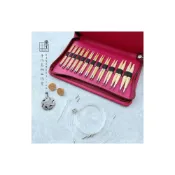 (店+)【Clover】手作森林 日本可樂牌 匠 Combo 組合式輪針組 45-150 頂級竹製棒針 12種針號+5種連接線 附收納包
