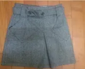 專櫃品牌 8happy 日系文青 灰色羊毛短裙 M號