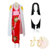 航海王-蛇姬 發票 WULA烏拉 波雅漢考克 七武海蛇姬服裝 女帝服裝 海洋 蛇姬假髮 蛇姬披風 海賊王蛇姬衣服 海賊王