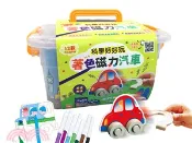 【三民網路書店】科學好好玩：著色磁力汽車【12台可上色汽車＋12色彩色筆+1本歡唱童謠(附CD)】 作者：幼福編輯部