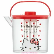 asdfkitty可愛家精品店 asdfkitty*KITTY耐熱泡茶壺/冷水壺-1.2L-冷泡茶.熱泡茶.麥茶都好用-日本正版商品