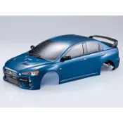 TSR*極速模型 K.B 三菱 Mitsubishi EVO X 鯊魚頭1/10 透明車殼 遙控甩尾/飄移平跑 代客噴漆