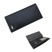 (店+)Lisanza King POLO 纖維紋防刮皮真皮長夾-隱形鈔票層 真皮皮夾 長夾 皮夾 男生長夾 男用皮夾