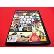 【大和魂電玩】 PS2 近無刮 俠盜獵車手 聖安地列斯 附地圖{日版}編號:B6-懷舊遊戲~PS二代主機適用