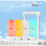 旅行分裝三件組 倒立分裝瓶 旅行分裝瓶 彩色分裝瓶 旅行分裝瓶 分裝瓶 擠壓分裝瓶 擠壓瓶 軟管分裝乳液瓶 軟管分裝罐