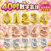 【台灣現貨】40吋數字氣球 數字鋁膜氣球 生日氣球 氣球 慶生派對 告白求婚 週歲 滿月 節慶裝飾 拍照道具 鋁箔氣球