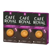 (店+)【Cafe Royal】LUNGO FORTE 特濃義式長萃*3 三盒組 咖啡膠囊 小顆的膠囊咖啡  〈可適用Nespresso〉