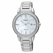 大高雄鐘錶城 seiko SK037精工錶 CS V137-0CV0S(SUT327P1) 施華洛世奇水晶鑽錶 / 白 32.1mm｜樂天領券現折★全館特惠中★指定刷卡回饋10%