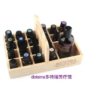 三木優選 精油收納盒 doterra多特瑞精油展示盒提籃木盒收納精油木盒21格 限時88折