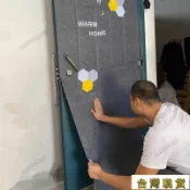 爆款下殺⚡毛氈門貼紙自粘隔音防盜入戶舊木門創意裝飾北歐改造翻新臥室防盜門大門門貼門貼紙翻新 門貼紙 玻璃門貼紙