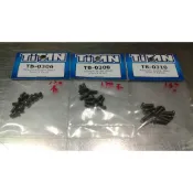 TITAN 鈦螺絲 球頭3x6mm (10pcs) TB-0306  TB-0308  TB-0310 (出清品)