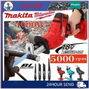 台灣現貨2023 Makita一級質量往復鋸18V/4000W/5000rpm/min,用於牧田18V可充電電動往復鋸4