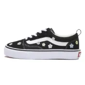 (店+)【VANS】預購 日本 VANS OLD SKOOL 童鞋 大童17-22 花卉刺繡 黑底彩花 V36PS