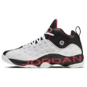 DZ7294-101 Jordan Jumpman Team II 皮革 簡約舒適 減震防滑耐磨 中幫 復古籃球鞋 男款 黑白紅