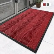 【JOCIYO 聚時柚】厚重3D壓花 大門口踏墊150×90cm進門刮泥吸水 商用迎賓腳踏墊 玄關地墊 橡膠底防滑
