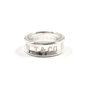 【日本直購 二手美品】9 號 蒂芬妮 TIFFANY&Co. 戒指 1837 寬版 銀 925 配件 已重新拋光 女性