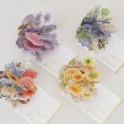3D花束卡片 立體花朵 花朵賀卡 附信封 花卉卡片 生日卡片 祝福卡片 畢業季 教師節 母親節